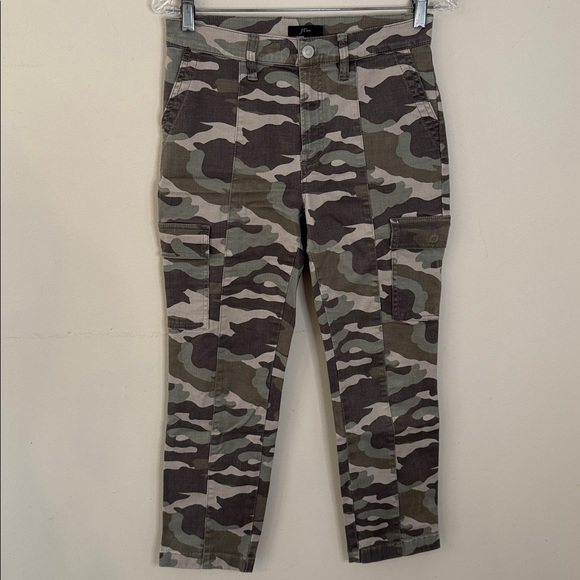 J. Crew Camouflage cargo pants brown tan army green classic casual neutral 27P - Picture 1 of 10